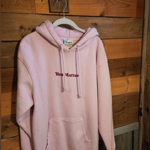Pink You Matter Hoodie by Demetrius Harmon
